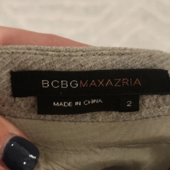 BCBGMaxAzria Gray Knee-Length Pencil Skirt Size 2 - Picture 5 of 10